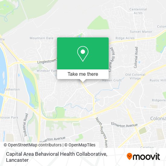 Capital Area Behavioral Health Collaborative map
