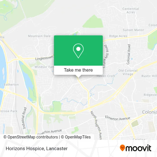 Horizons Hospice map