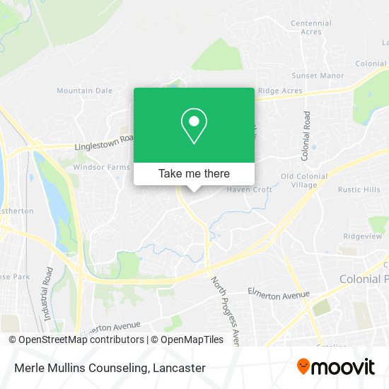 Merle Mullins Counseling map