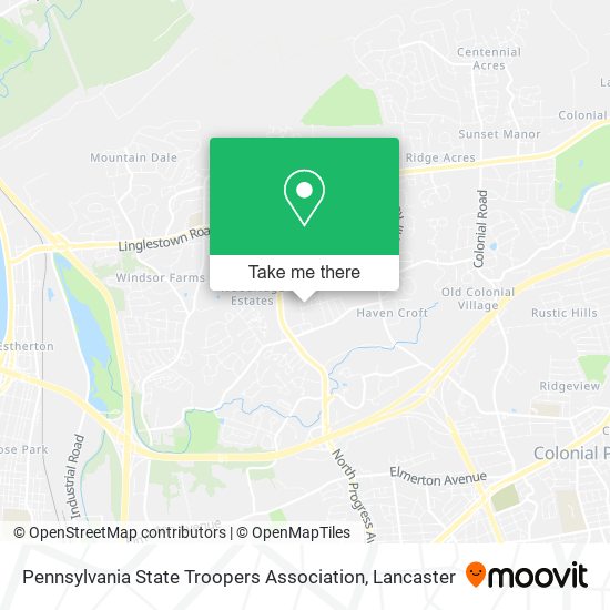 Pennsylvania State Troopers Association map