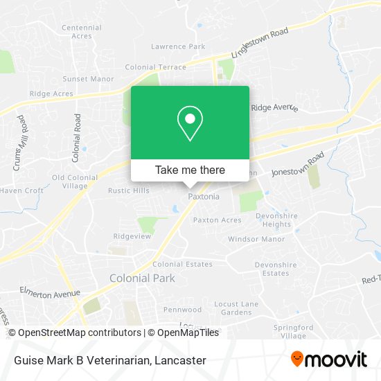 Guise Mark B Veterinarian map