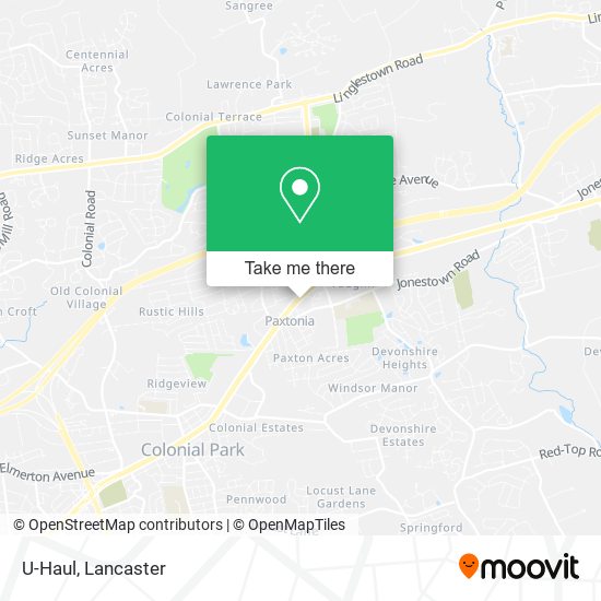 Mapa de U-Haul