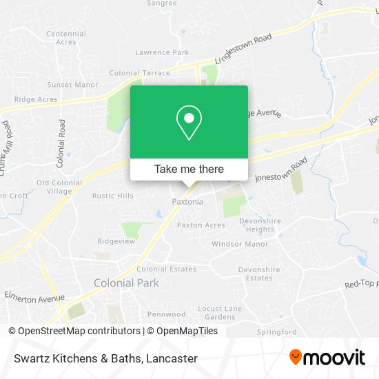 Swartz Kitchens & Baths map