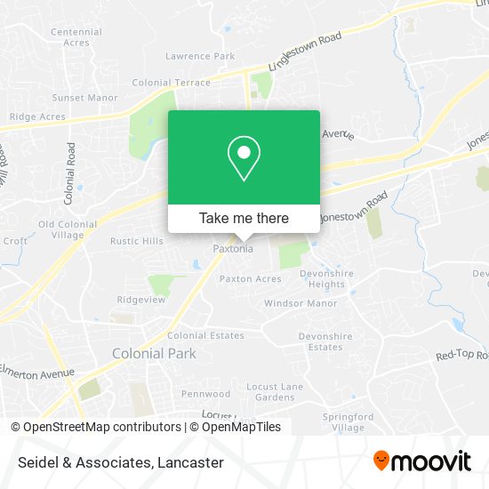 Seidel & Associates map