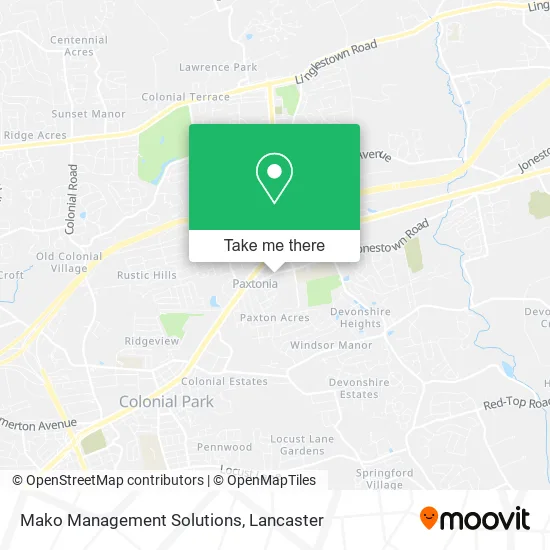 Mako Management Solutions map