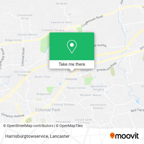 Harrisburgtowservice map
