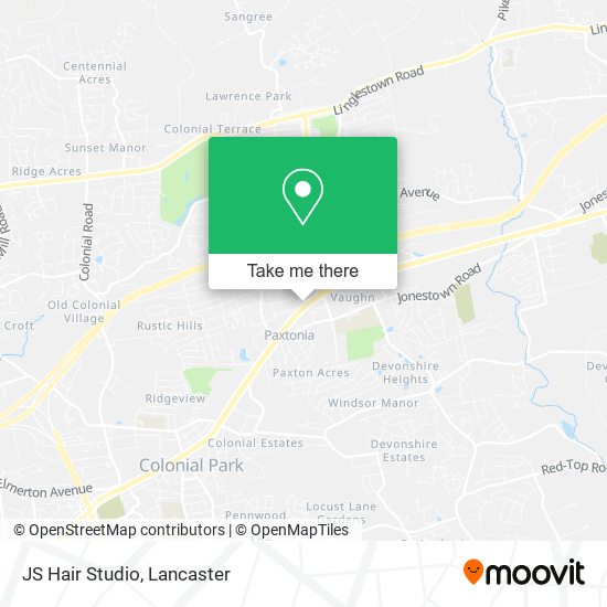 Mapa de JS Hair Studio