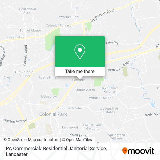 PA Commercial/ Residential Janitorial Service map
