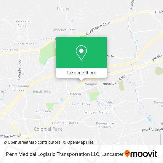 Penn Medical Logistic Transportation LLC map