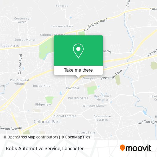 Bobs Automotive Service map