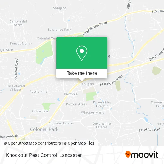 Knockout Pest Control map