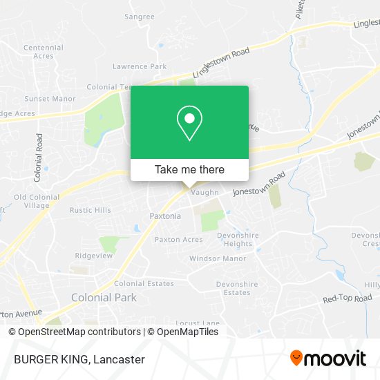 BURGER KING map