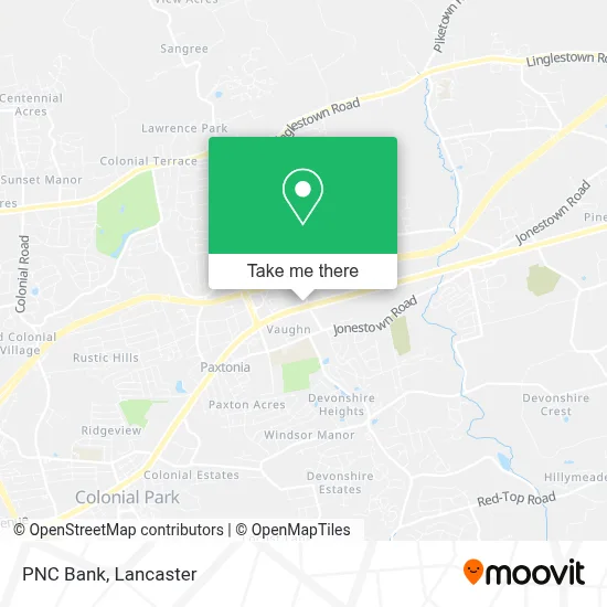 PNC Bank map