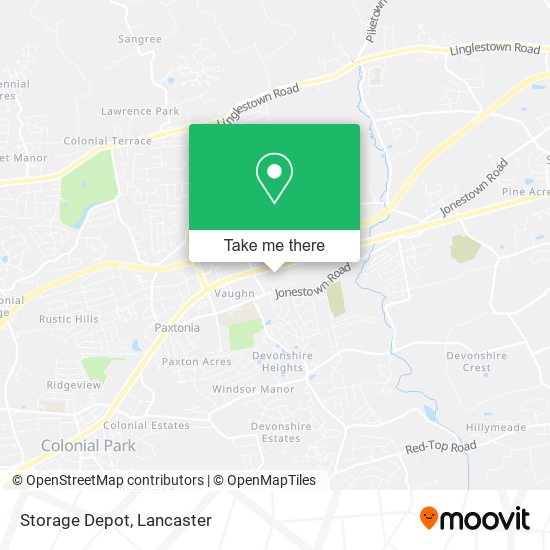 Mapa de Storage Depot