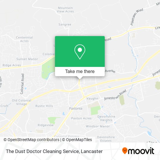 The Dust Doctor Cleaning Service map