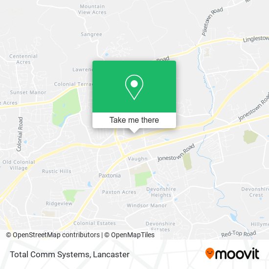 Mapa de Total Comm Systems
