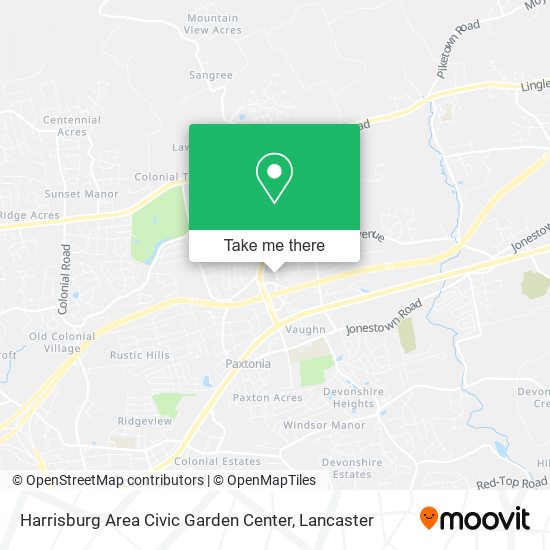 Harrisburg Area Civic Garden Center map