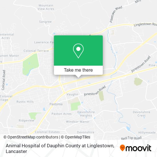 Animal Hospital of Dauphin County at Linglestown map