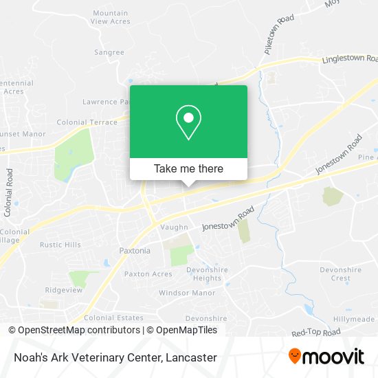 Mapa de Noah's Ark Veterinary Center