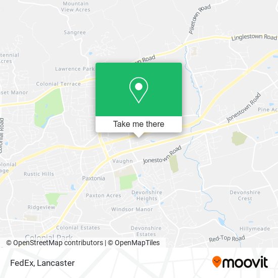 Mapa de FedEx