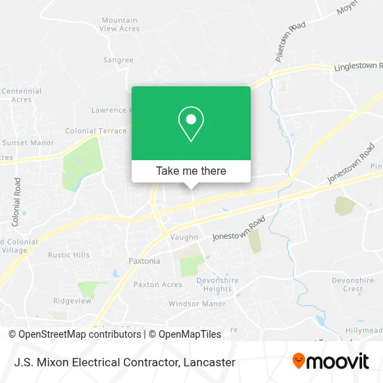 J.S. Mixon Electrical Contractor map