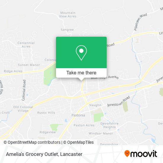 Mapa de Amelia's Grocery Outlet