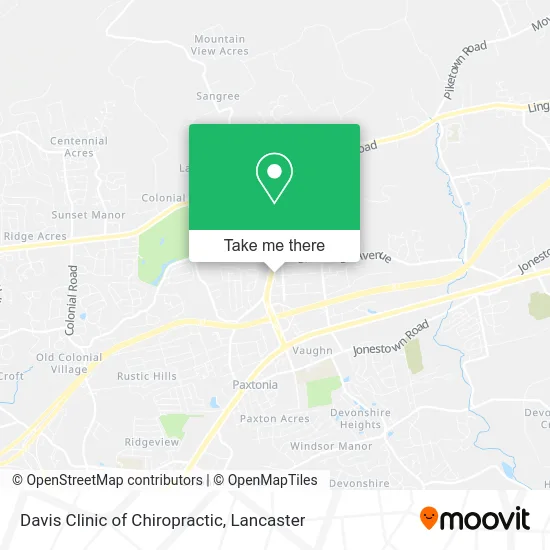 Davis Clinic of Chiropractic map