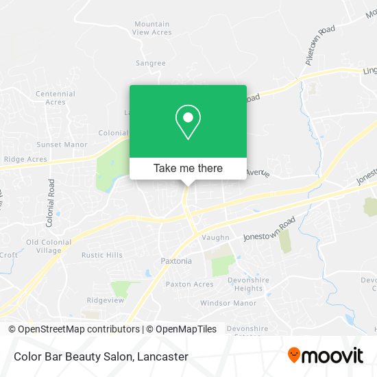 Color Bar Beauty Salon map