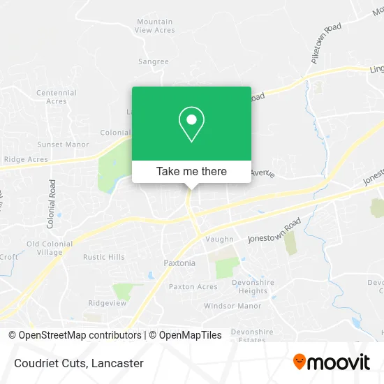 Coudriet Cuts map
