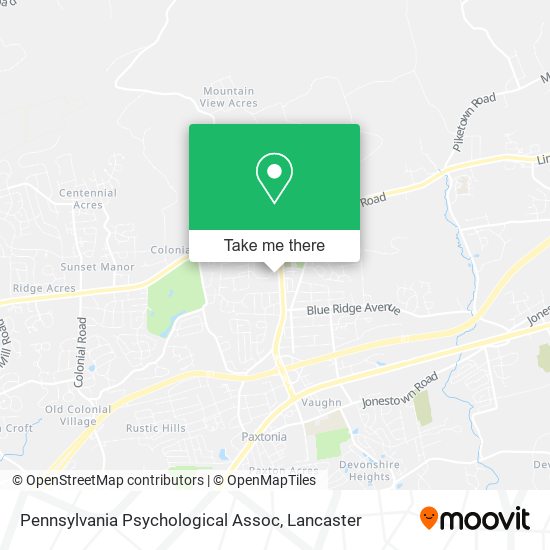 Pennsylvania Psychological Assoc map