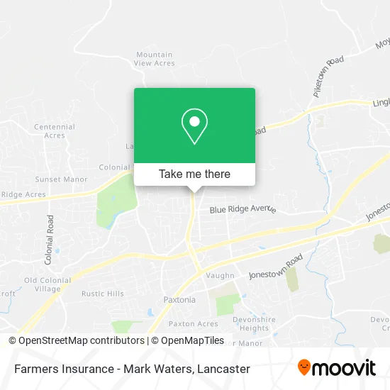 Farmers Insurance - Mark Waters map