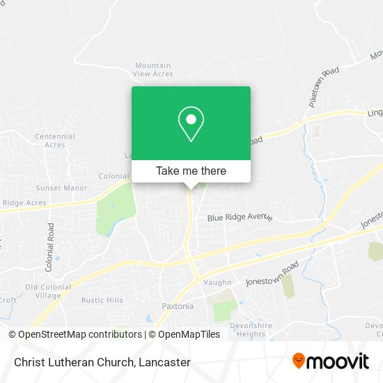 Christ Lutheran Church map