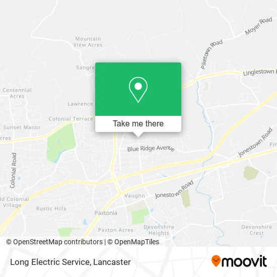 Long Electric Service map