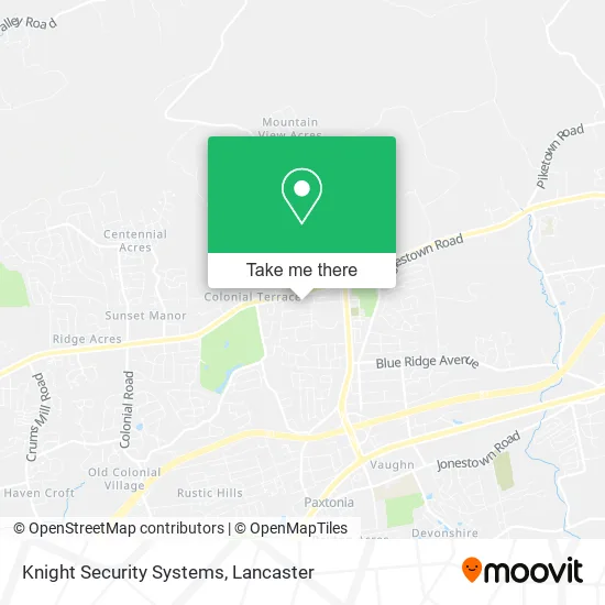 Knight Security Systems map