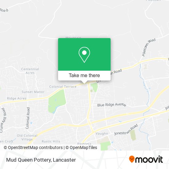 Mud Queen Pottery map