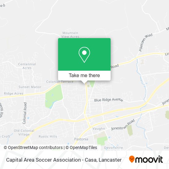 Mapa de Capital Area Soccer Association - Casa