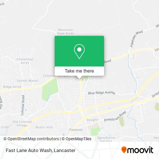 Mapa de Fast Lane Auto Wash