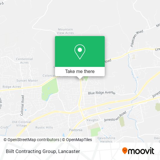 Biilt Contracting Group map