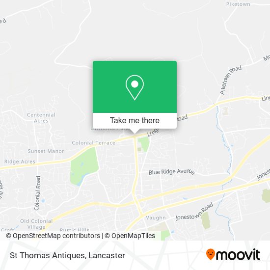 St Thomas Antiques map