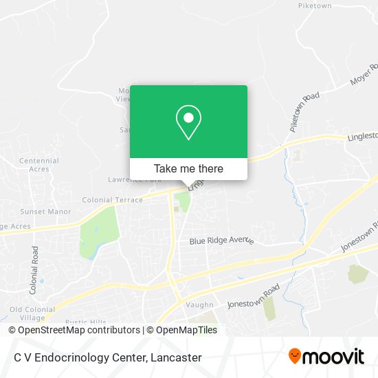 C V Endocrinology Center map