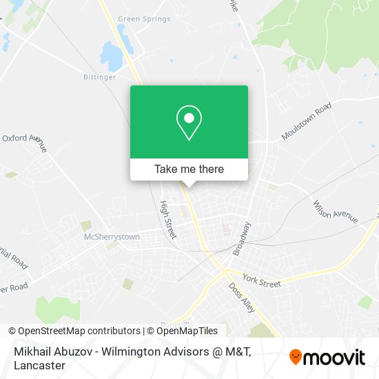 Mapa de Mikhail Abuzov - Wilmington Advisors @ M&T