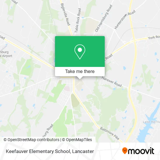 Keefauver Elementary School map