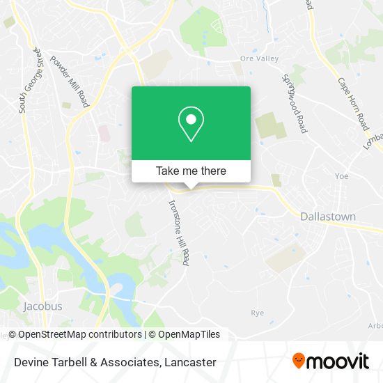 Devine Tarbell & Associates map
