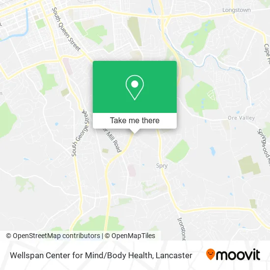 Wellspan Center for Mind / Body Health map
