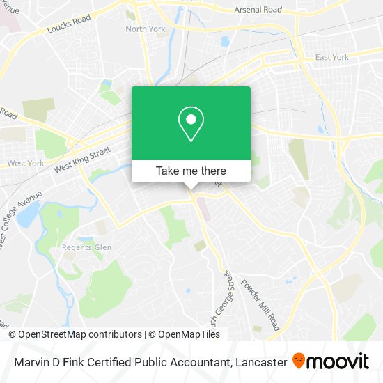 Mapa de Marvin D Fink Certified Public Accountant