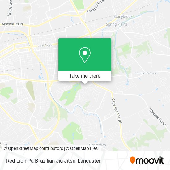 Mapa de Red Lion Pa Brazilian Jiu Jitsu
