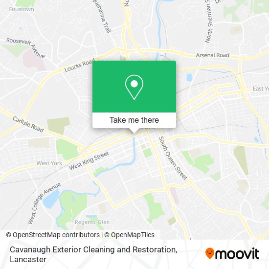 Cavanaugh Exterior Cleaning and Restoration map