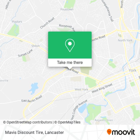 Mavis Discount Tire map