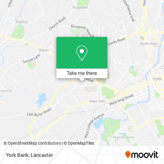 Mapa de York Bank