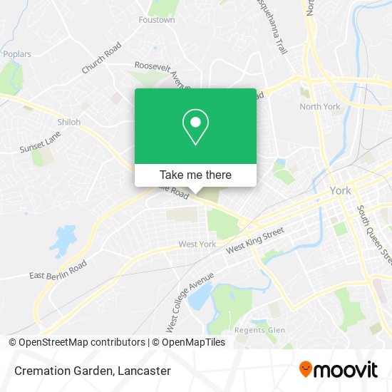 Mapa de Cremation Garden